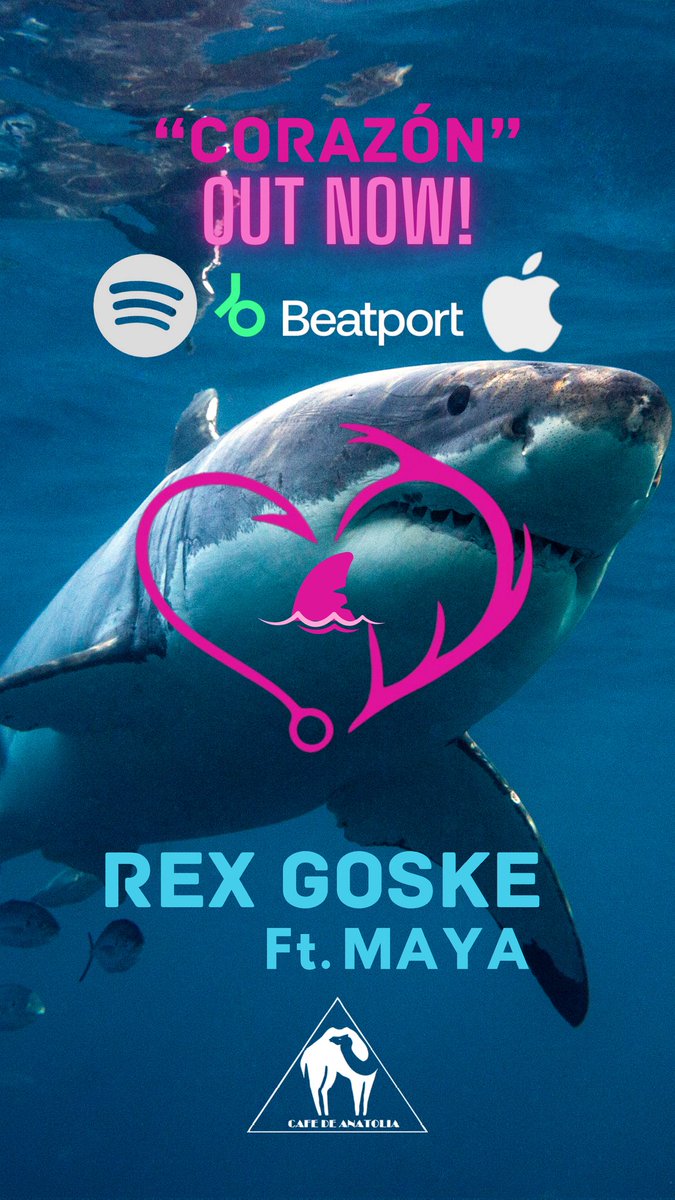 RexGoske's tweet photo. Feliz de compartir el lanzamiento de mi nueva canción #Corazón ❤️‍🩹🦈 Dale PLAY y Mucho Amor Aquí ⬇️ https://t.co/JnE1OTXHrc

Para otras plataformas click aquí https://t.co/hiq35M3uh1 https://t.co/pBMjMo3Hzf