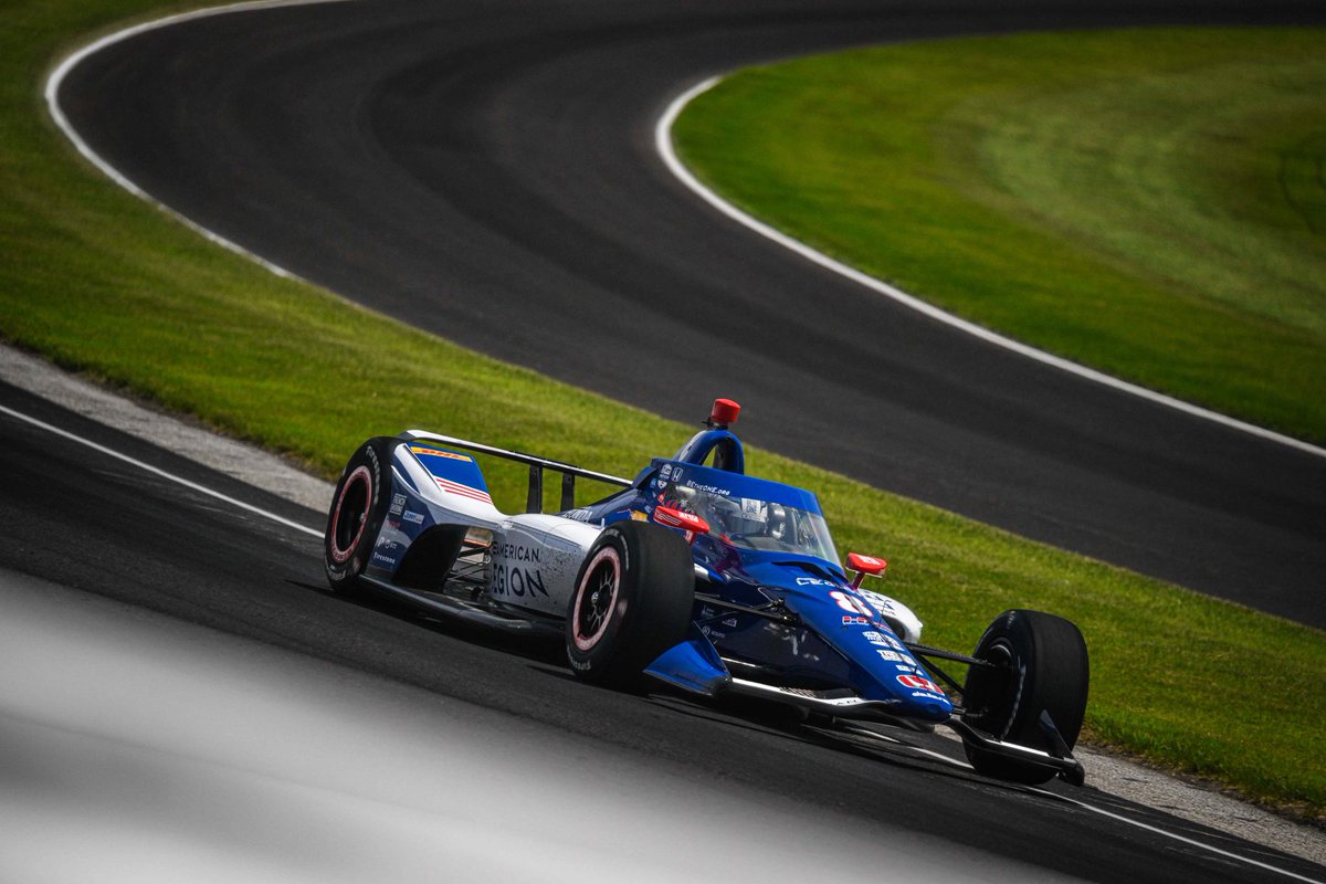 .@L_Lundqvist76 is OK after his incident in the No. 8 American Legion Honda. #Indy500