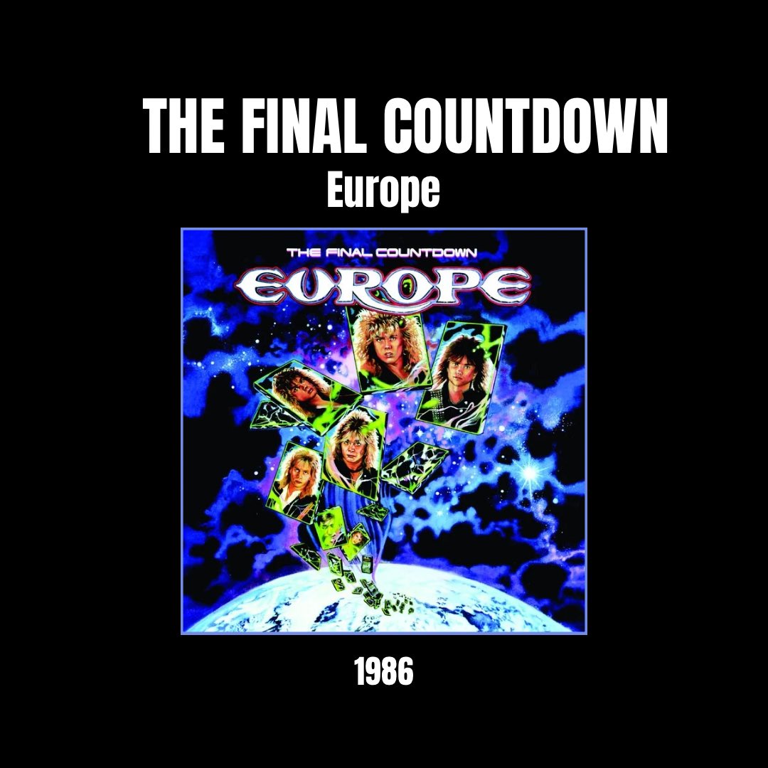 Se cumplen 38 años de The Final Countdown! El 26 de mayo de 1986 se publicaba The Final Countdown, tercer álbum de estudio de la banda de glam metal Europe Dentro de su lista de canciones se destacan: The Final Countdown, Carrie, Rock the Night y Cherokee