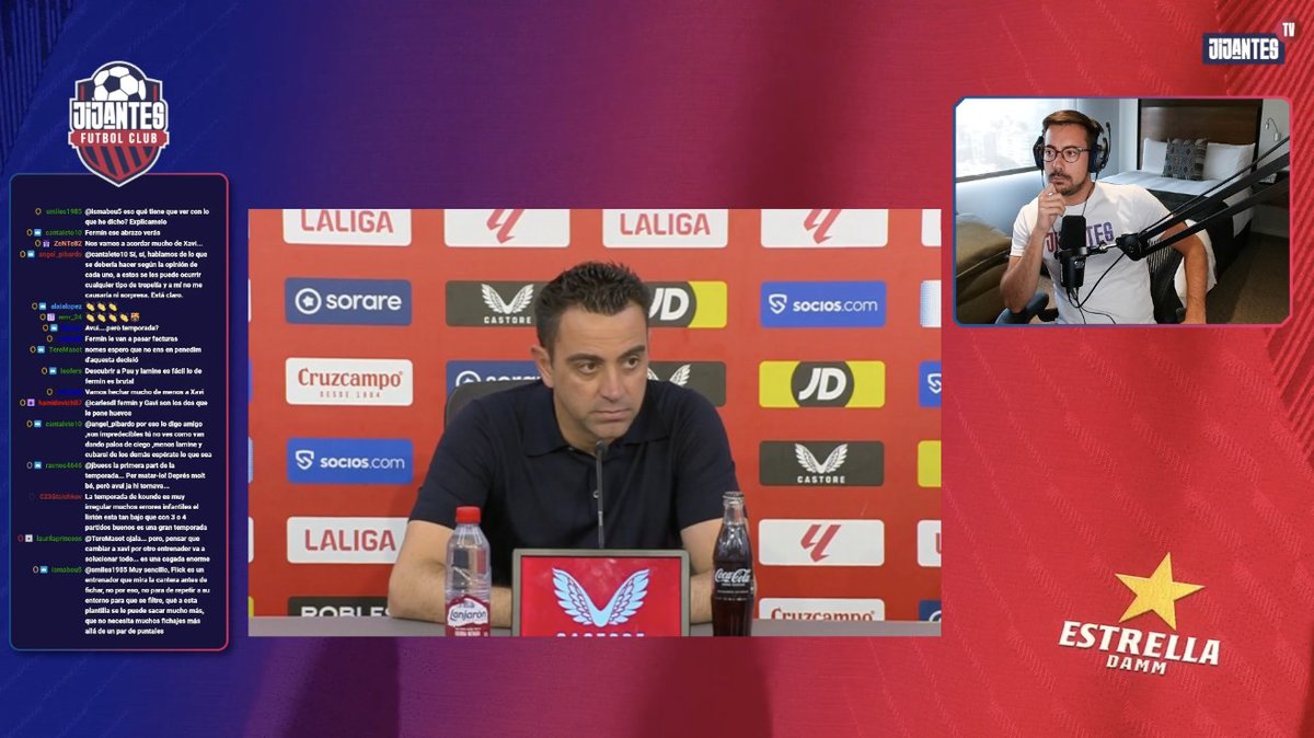 📺 DIRECTO @JijantesFC Xavi: 'Me voy sintiéndome querido. Soy culé de toda la vida y creo que con el tiempo se valorará más el trabajo.' 🔗 twitch.tv/gerardromero