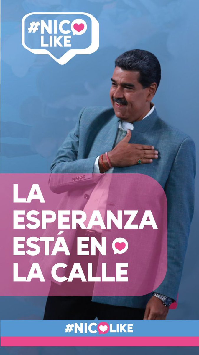 RosaB97462's tweet photo. #LaEsperanzaEstáEnLaCalle #NicoLike https://t.co/PuLEZUbgVc