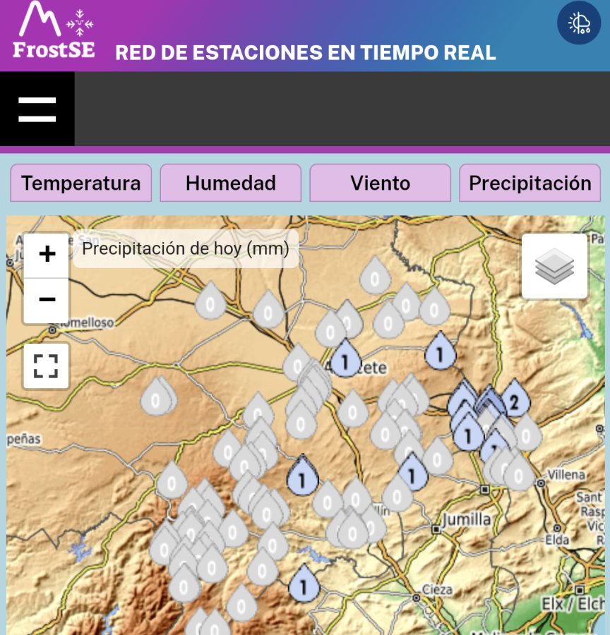 📊🌡️🌧️Resumen meteorológico de hoy 26/05/2024 en la provincia de #Albacete (#RedSuremet). Temperaturas máximas, mínimas, rachas máximas de viento y precipitaciones. Más info --> suremet.es #meteoAB