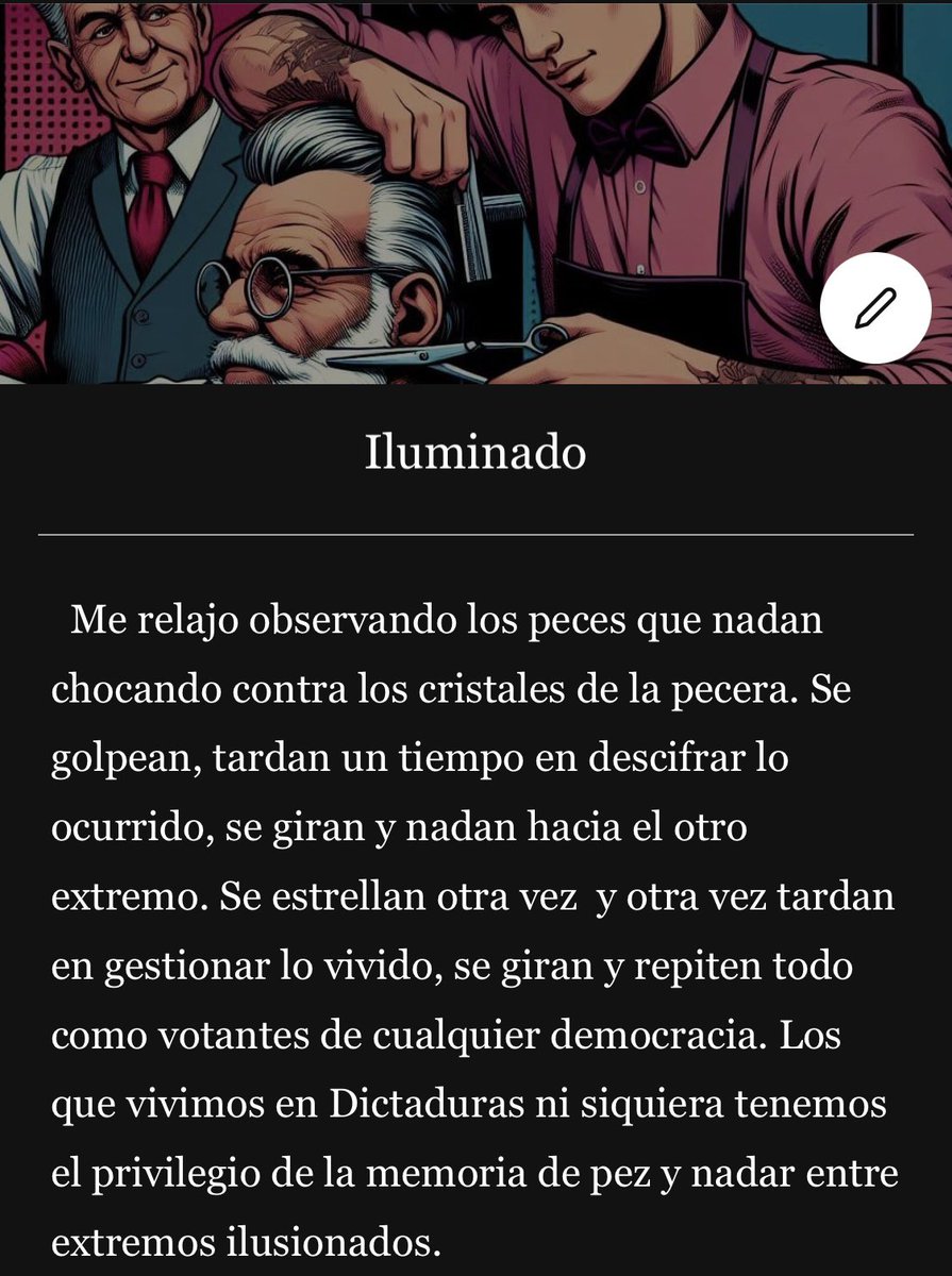 armando_kalos's tweet photo. Iluminado 
Capítulo 5 
Enero es un mes cualquiera.
#novela 

https://t.co/0fdNzIRFYU https://t.co/FCKkTH8DYC