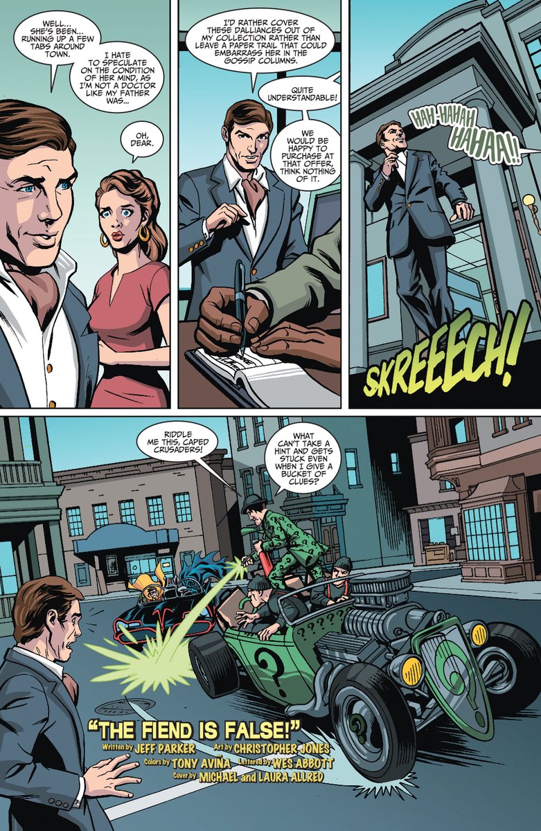 ChrisJonesArt's tweet photo. I only got to draw one #Batman66 story but it featured both #FalseFace and #FrankGorshin's #Riddler so I can't complain! I drew it as "straight" as possible, as I always thought the show was at its best when totally deadpan, letting the humor come from the inherent absurdity. https://t.co/edQLNJphii