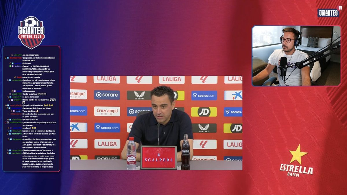 📺 DIRECTO @JijantesFC Xavi: 'Al nuevo entrenador le diría que sufrirá, que es un puesto difícil.' 🗣️ 'No sé si me he ganado la posibilidad a volver a entrenar algún día el club de mi vida... ojalá.' 🔗 twitch.tv/gerardromero