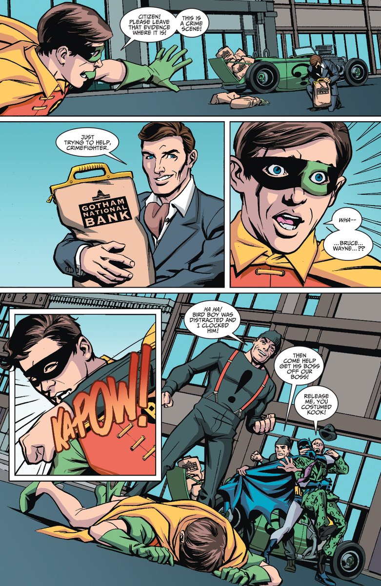 ChrisJonesArt's tweet photo. I only got to draw one #Batman66 story but it featured both #FalseFace and #FrankGorshin's #Riddler so I can't complain! I drew it as "straight" as possible, as I always thought the show was at its best when totally deadpan, letting the humor come from the inherent absurdity. https://t.co/edQLNJphii