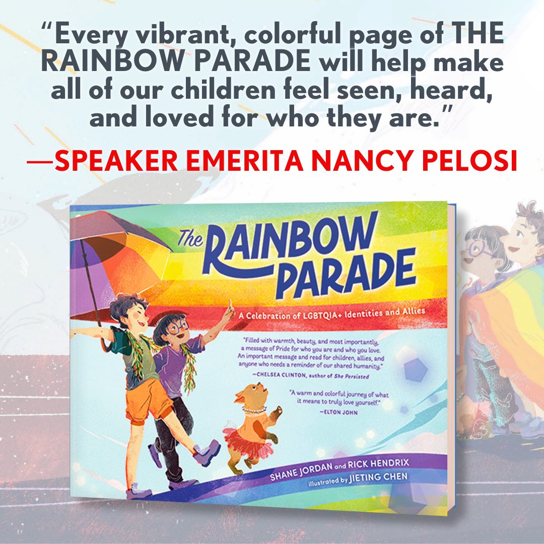 Books like ‘The Rainbow Parade; A Celebration of LGBTQIA+ Identities and Allies’ are books conservatives want to keep from your kids. They don’t want your kids knowing who they are and how they feel.  They continue to want to restrict literature that helps nurture and educate