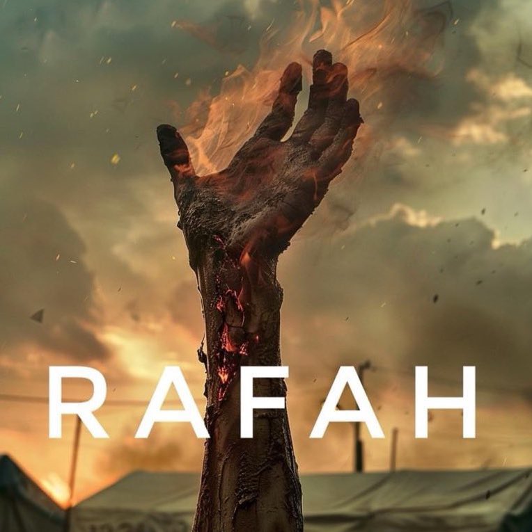 Yaptıklarının misli ile başlarına gelmesini ve bizim bunları dünyada görmemizi nasip eyle Allah’ım. #RafahOnFire