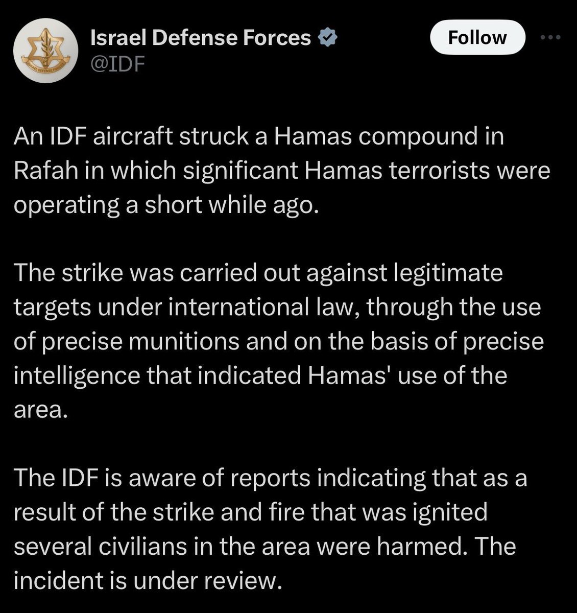 Here we go! The gang of thugs mistakenly called the IDF admitted to the massacre in Rafah and the beheading of babies. Biden is complicit Sunak is complicit Germany is complicit Arab leaders are complicit You all are war criminals. #AllEyesOnRafah #Israel #Rafahmassacre