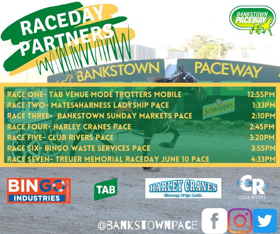 bankstownpace's tweet photo. A competitive seven race card this afternoon at Bankstown with the first race at 12:55pm. 

Thank you to our Raceday partners and travelling trainers who continue to support the club 👏🏻 https://t.co/lzh3pKn4j7