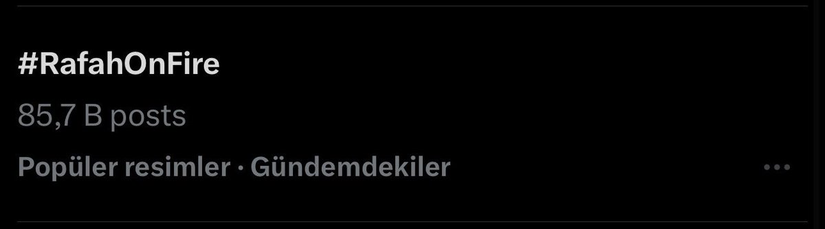 Altay Cem Meriç (@altaycemmeric) on Twitter photo Yarım saatte 85.000 olmuş. Dünyada 1’e gireriz sanırım. Devam. #RafahOnFire Yarım saatte 85.000 olmuş. Dünyada 1’e gireriz sanırım. Devam. #RafahOnFire