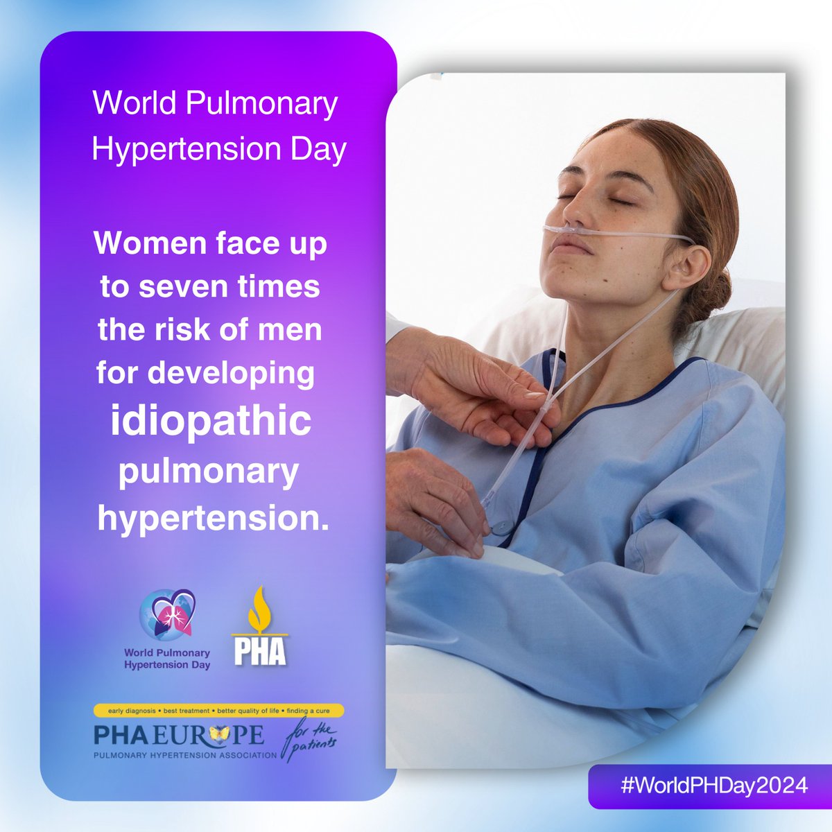 EuropePHA's tweet photo. 💡❗🔎Women have up to 7 times the risk of developing idiopathic #pulmonaryhypertension (PH) than men and show symptoms up to 10 years earlier. They're also at higher risk for autoimmune disorders linked to PH, like lupus and rheumatoid arthritis. #UnitedToCurePH #WPHD⤵ https://t.co/OIFzFEe3X6