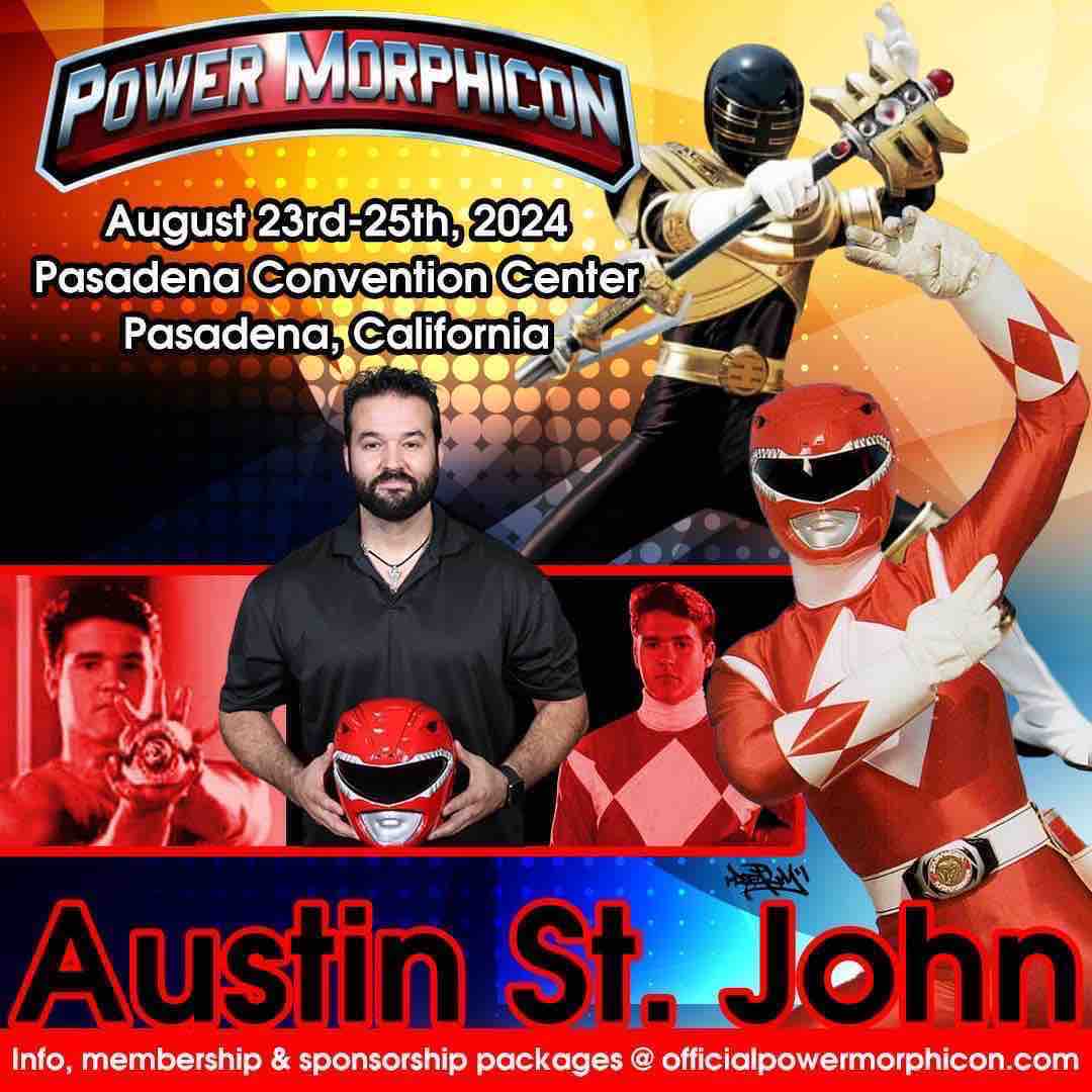 Join me Aug 23-25 in Pasadena, CA for Power Morphicon! I’ll be there all weekend and cannot wait to see you all! officialpowermorphicon.com #powerrangers #powermorphicon #mmpr #zeo