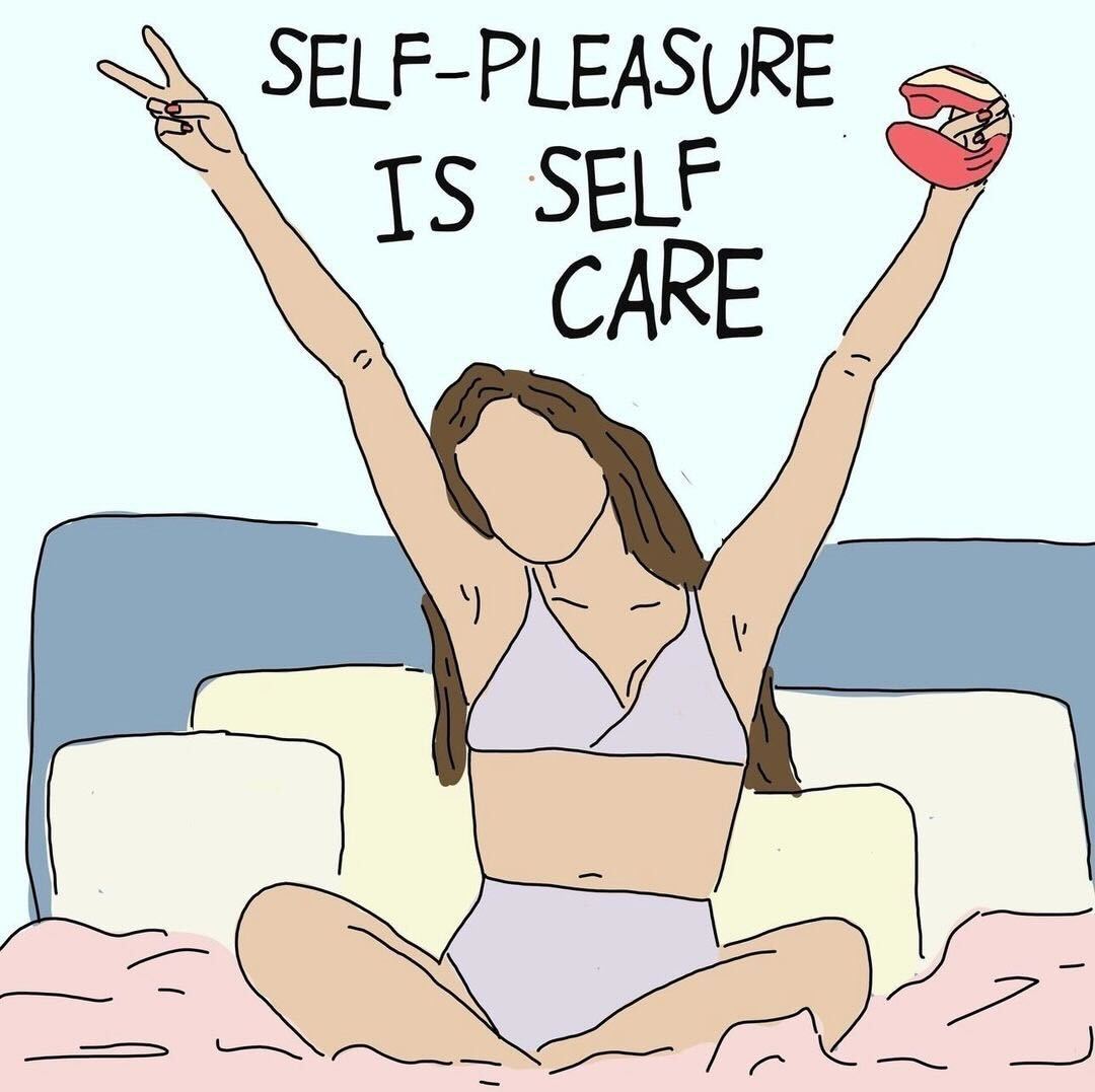 Keeping the good vibes going and squeezing in one more masturbation month post because self-pleasure is known to reduce stress and help you sleep better. ❤️