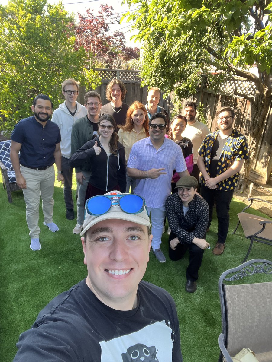 SFVR developer dinner was a great time! 

Founders/devs from <a href="/ShapesXR/">ShapesXR</a> <a href="/WistLabs/">Wist: Immersive Memories</a>  <a href="/QuestCamVR/">QuestCam - AVAILABLE NOW!</a> <a href="/JackSouthardVR/">Jack at Trass Games</a> <a href="/mahjongspace/">Mahjong Space</a> <a href="/fluid_xr/">Fluid</a> <a href="/PuzzlingPlaces/">Puzzling Places</a> <a href="/BartronPolygon/">Bart Trzynadlowski</a> <a href="/immersity_AI/">immersity AI</a> <a href="/fewerwrong/">Amanda Watson</a>