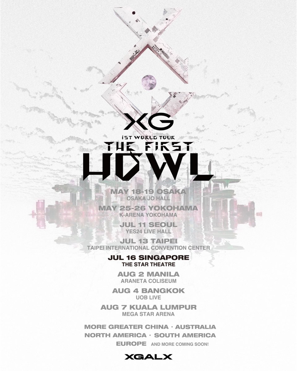 【XG 1st WORLD TOUR “The first HOWL” Landing at Singapore】 ALPHAZ limited Pre-Sale is now available on a first-come-first served basis! bit.ly/4dJzSUl #XG #ALPHAZ #XG_1stWORLDTOUR #ThefirstHOWL