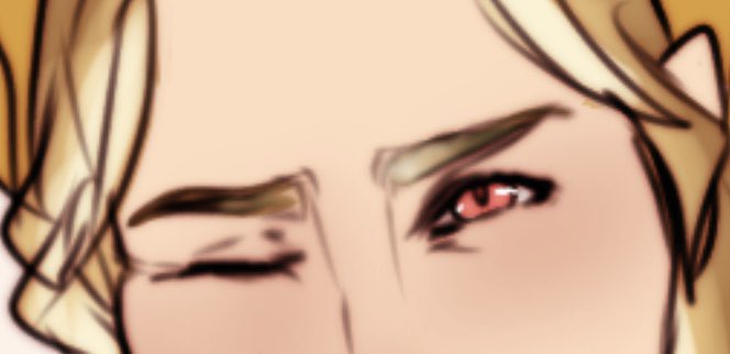 My fav part of his design (that I forget to draw sometimes) is how his mixed hair colors show up in lil white brow tuffs