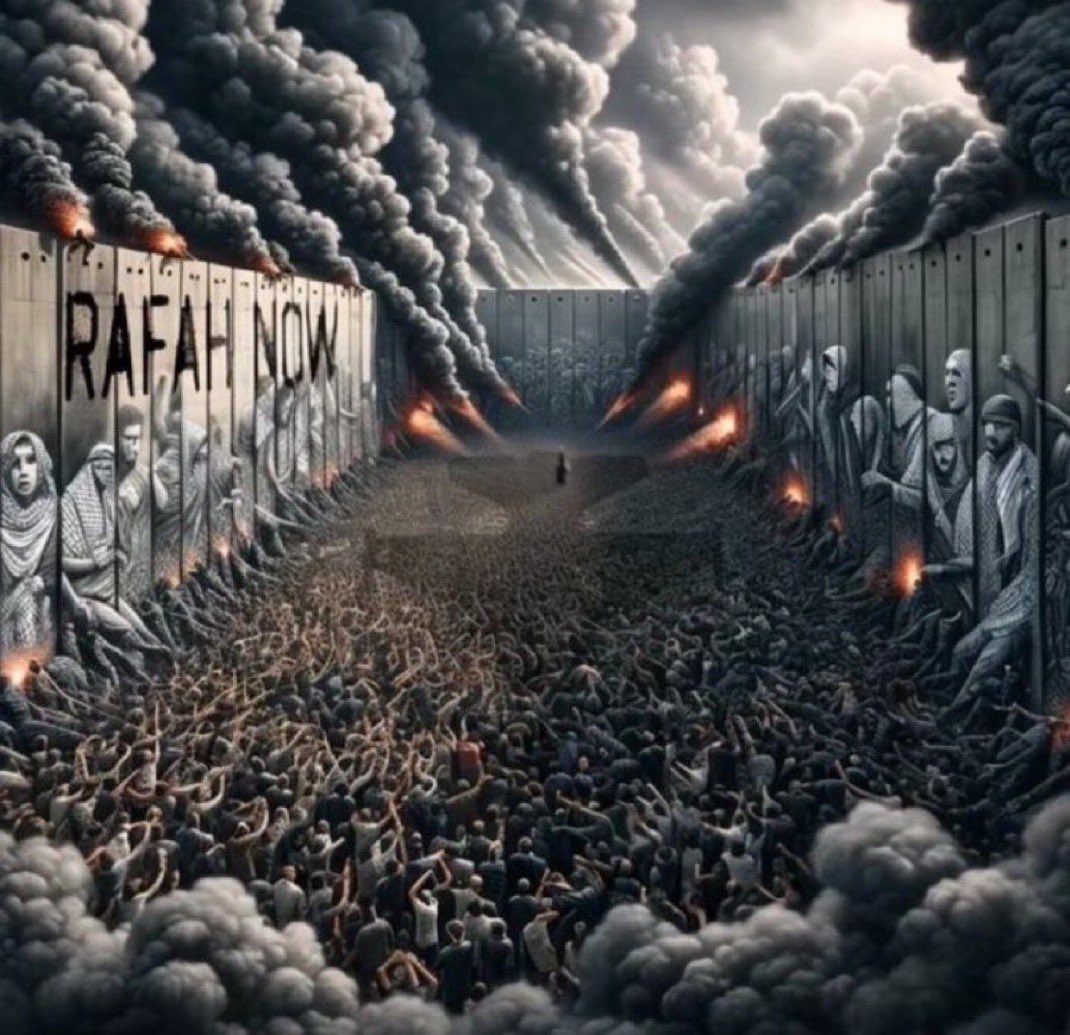 The Zionist genocide must be stopped.

#RafahOnFire