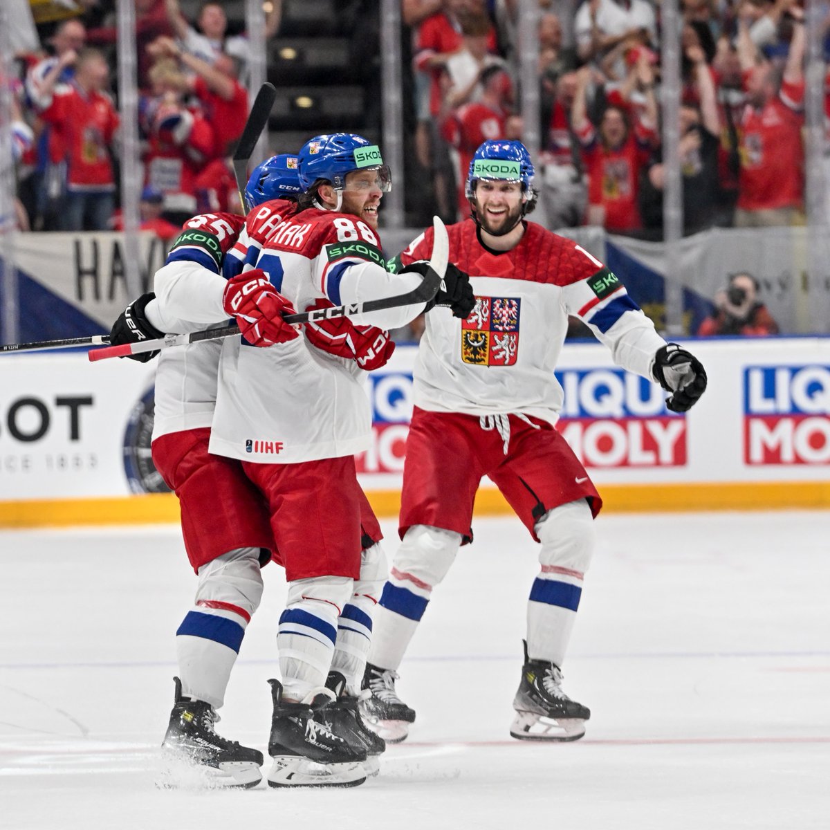 Congratulations to #NHLBruins @pastrnak96 and Pavel Zacha on helping lead Czechia to the gold medal at the 2024 @IIHFHockey World Championships in Prague! 🥇