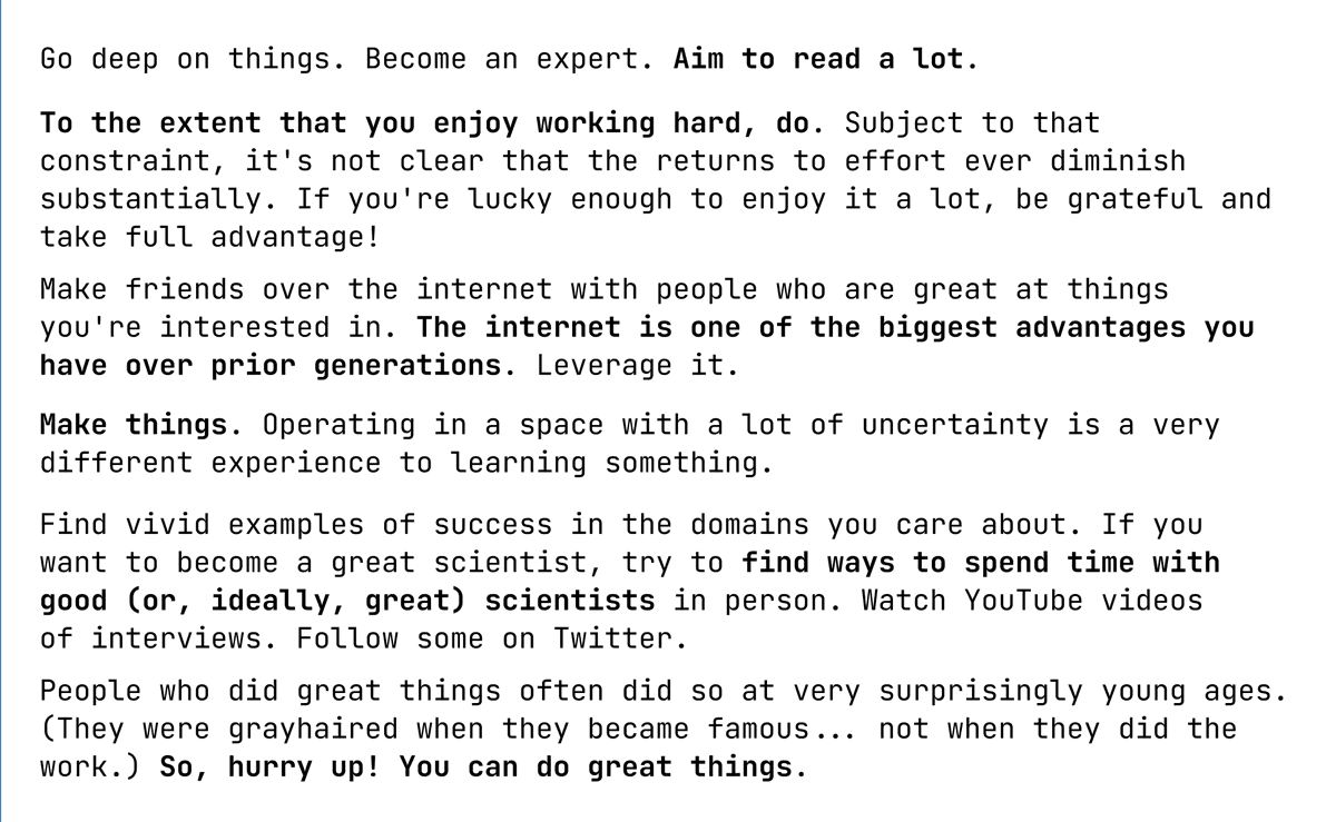 Patrick Collison on how to change the world