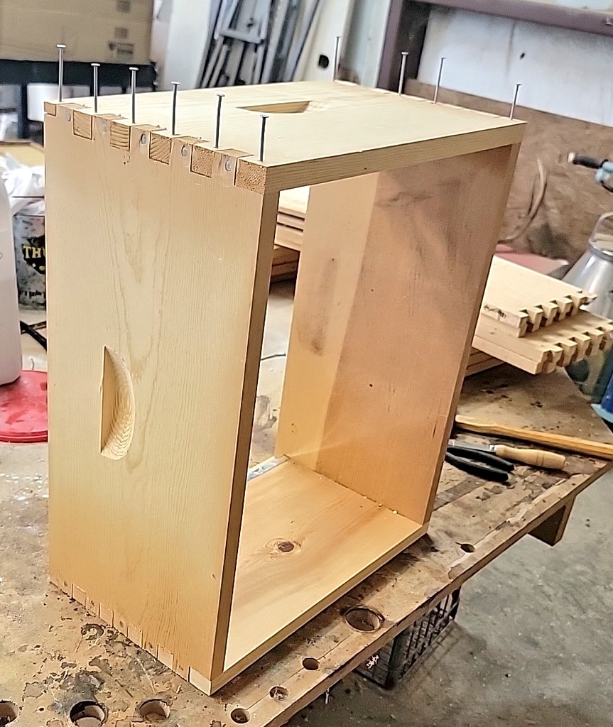 HopsTheDhole's tweet photo. Got a whole bunch of bee supplies for a really cheap price. Needs a lot of cleaning and touch up. But I will hopefully be rolling strong next year!  Going to try some top bar hives too. https://t.co/4VTsxbelxQ
