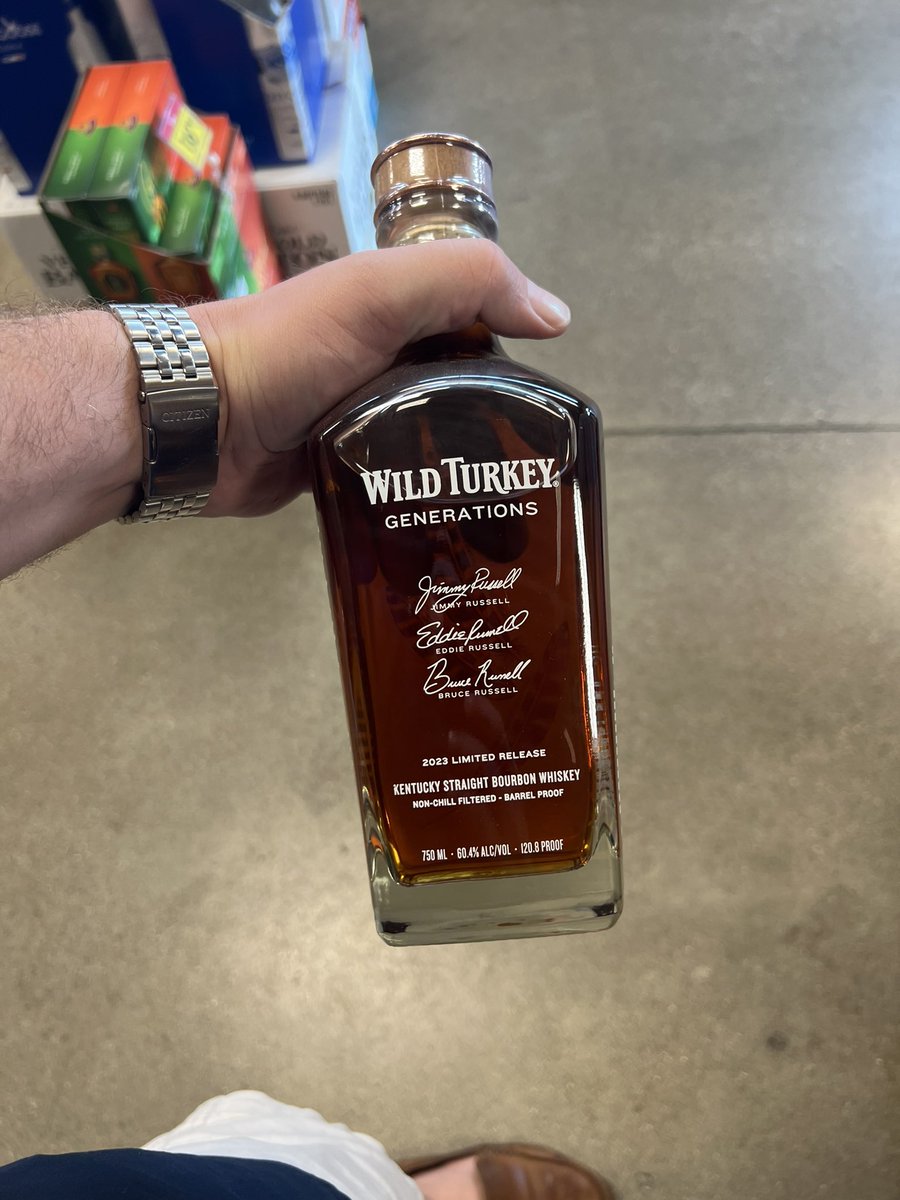 Is it irony or fate I find this @WildTurkey Generations (at retail) after visiting the distillery yesterday? #bourbon