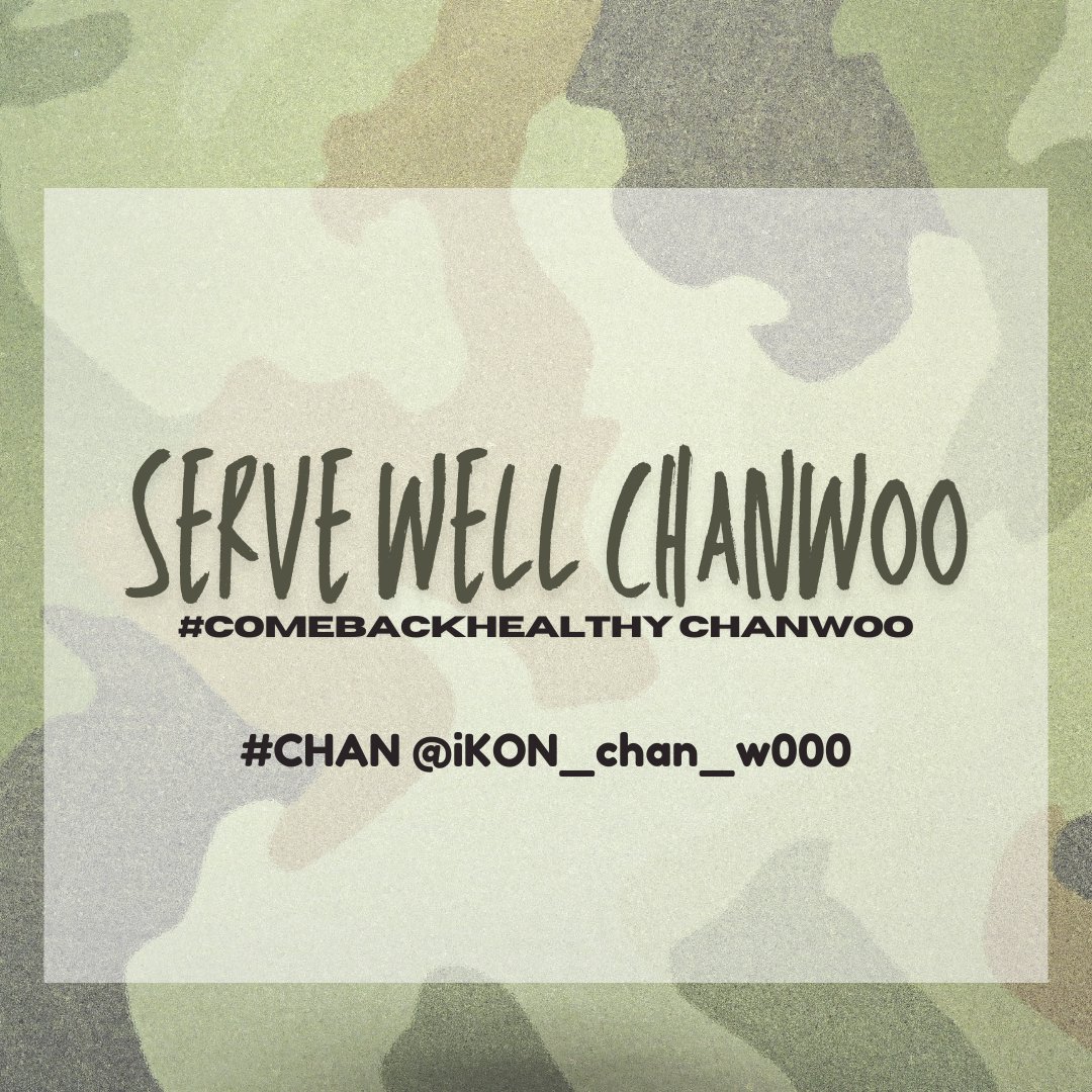 ChanwooPH's tweet photo. #iKON's maknae #CHANWOO is officially joining the military today.🥹 @iKON_chan_w000

CHANGUs and iKONICS, please use the hashtag and tagline below to send him off with warm messages.  

SERVE WELL CHANWOO  
#ComebackHealthyChanwoo   
#iKON #CHAN  #아이콘 
#정찬우  #찬우 #チャヌ https://t.co/42FtF6glOt
