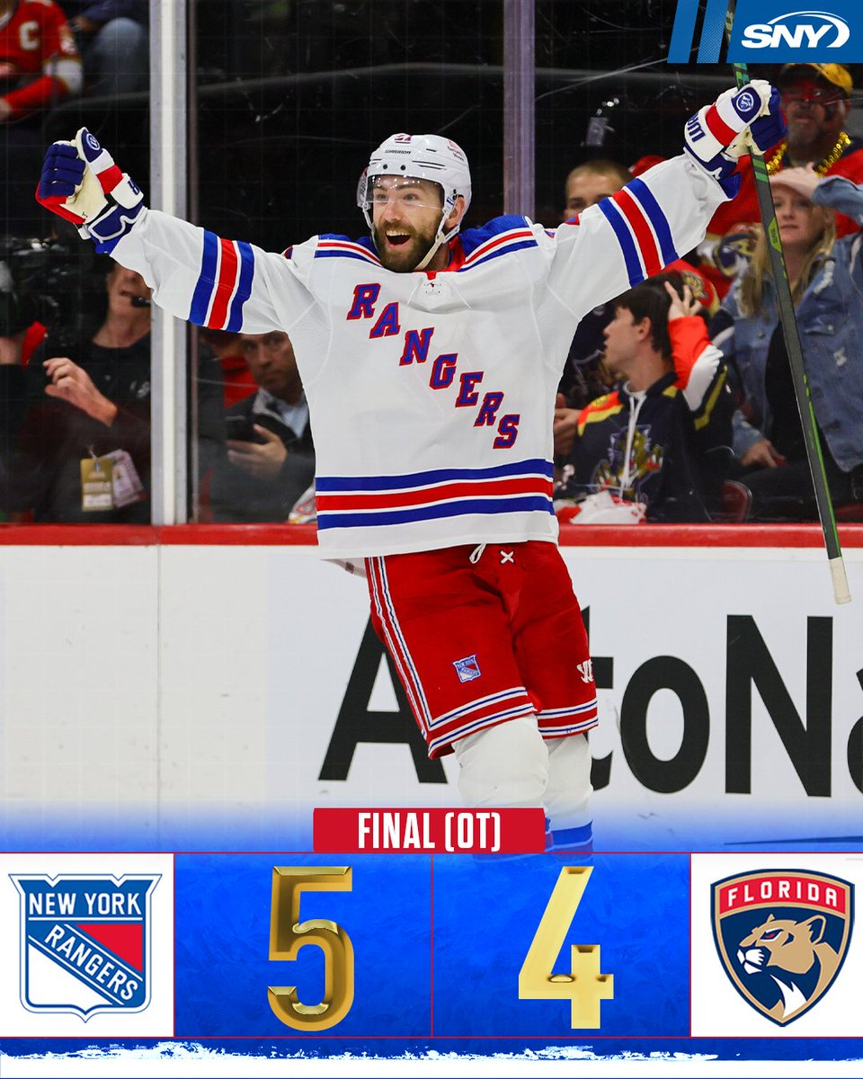 THE RANGERS WIN IT IN OVERTIME!!!