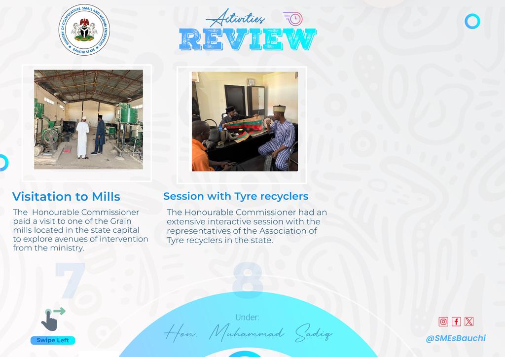 Reflecting on Progress: A Comprehensive Review of the Ministry's Initiatives and Achievements. 
Together, we are building a stronger, more economically vibrant Bauchi State. 
#EmpoweringEntrepreneurs #BauchiStateGrowth #BauchiisBusiness