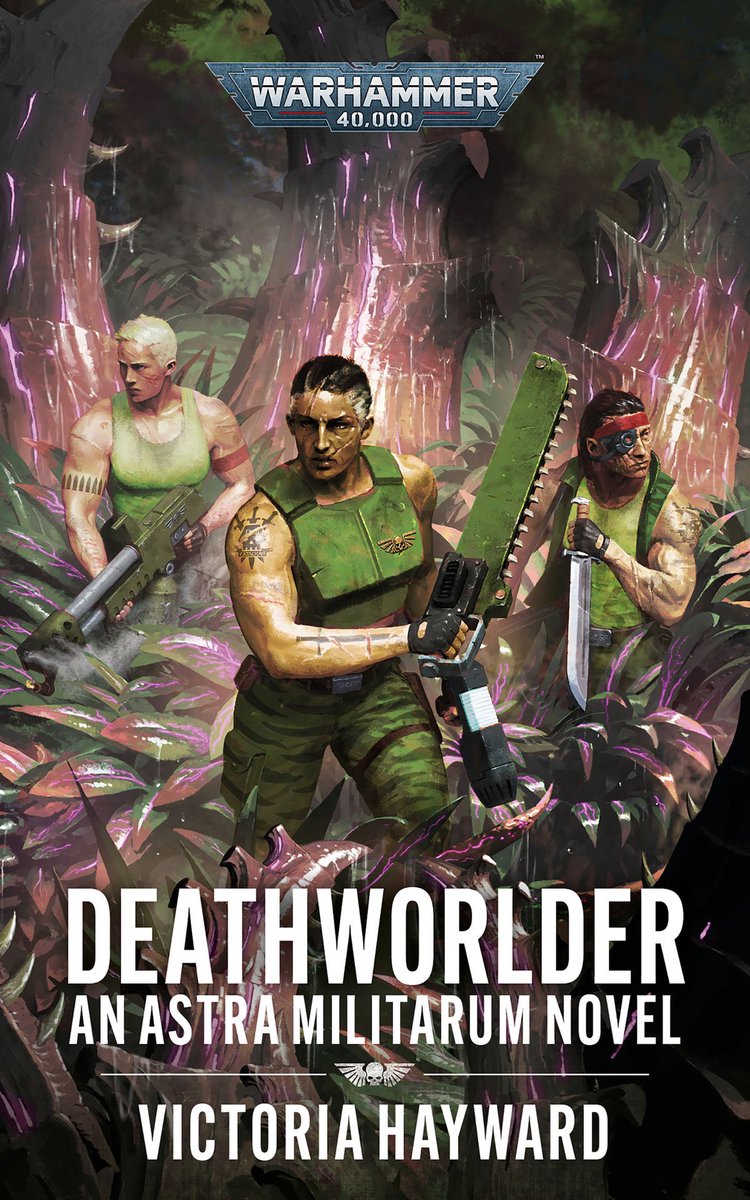 About 1/4 of the way into @WriterVh’s DEATHWORLDER, and very much enjoying it. 

Out now, published by #BlackLibrary. 
#wh40k