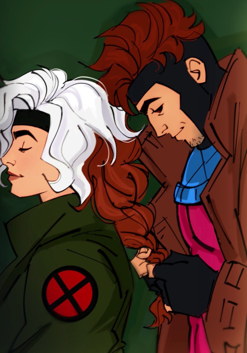 @Lillyisweird16 Had some free time finally, though it’s a bit rushed

BUT HELLO THEE COUPLE 🗣️🗣️ 
#Gambit #Rogue #XMen97