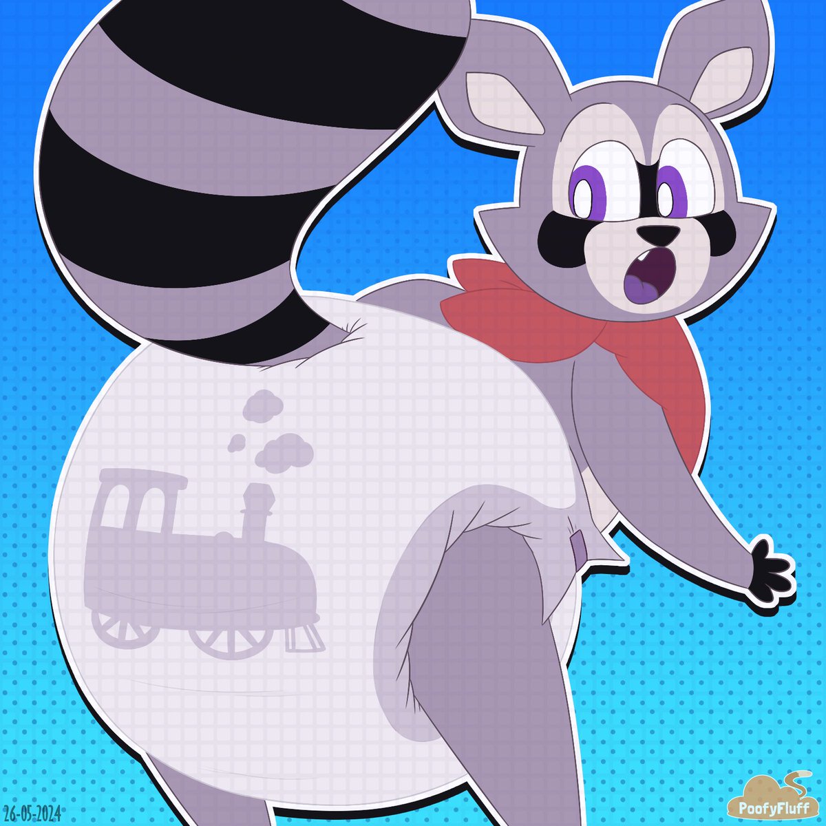 Even little train conductors need to be safe and padded~!