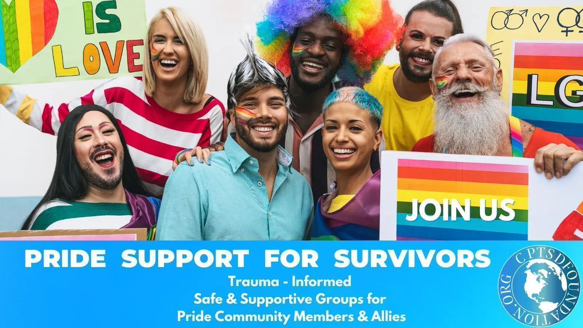 Pride Support is here! Weekly calls and safe online groups for members of the LGBTQIA+ community and allies. If you’re a trauma survivor and identify as #LGBTQplus, we encourage you to check out this program. buff.ly/3WNotdV Thursdays, 7PM, Eastern #Pride #PrideSupport