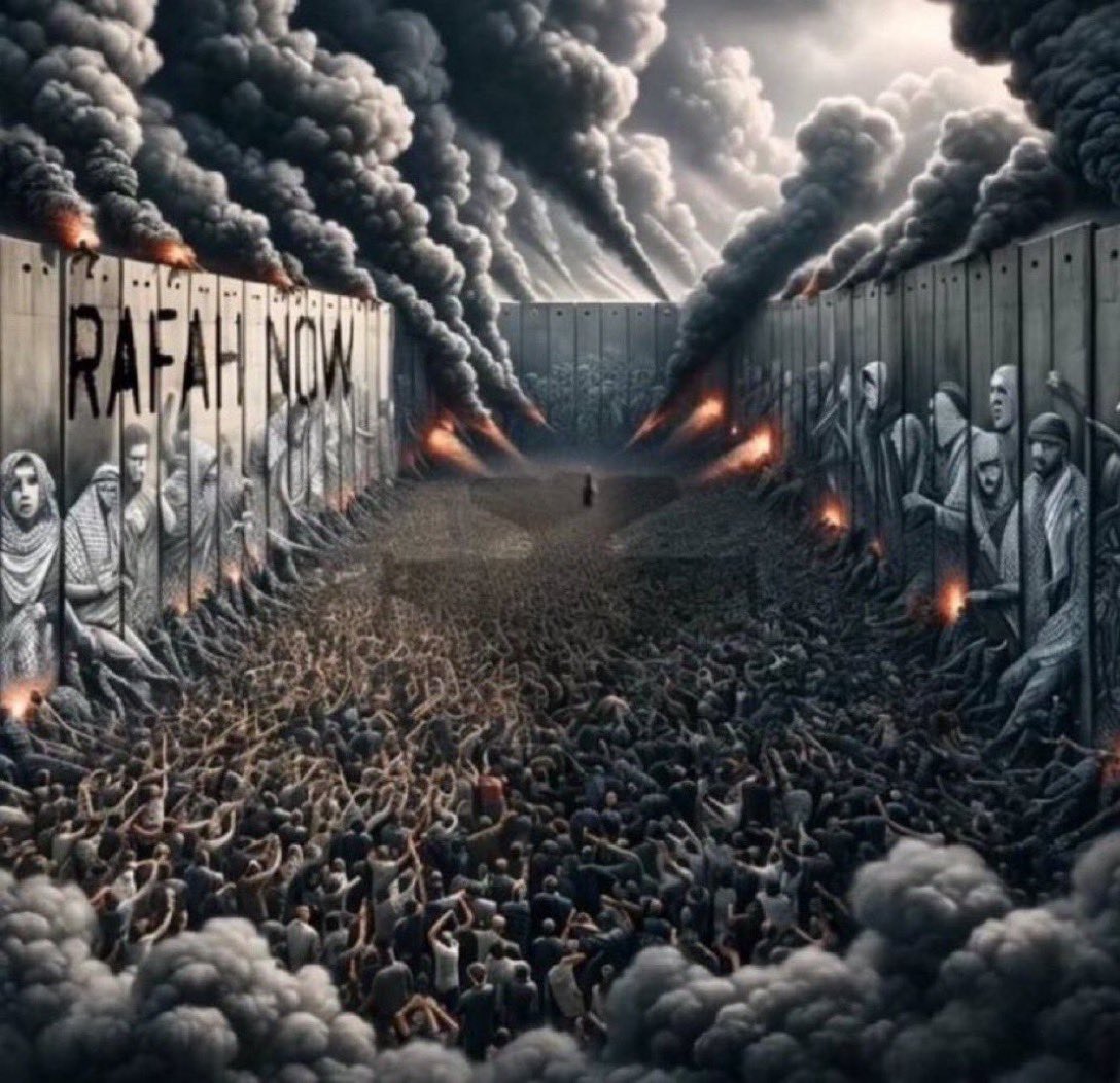 Terörist İsrail! Soykırımcı İsrail! 

#RafahOnFire
