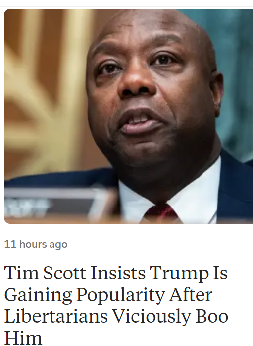 There is something SERIOUSLY WRONG with @SenatorTimScott This man needs an intervention or something.