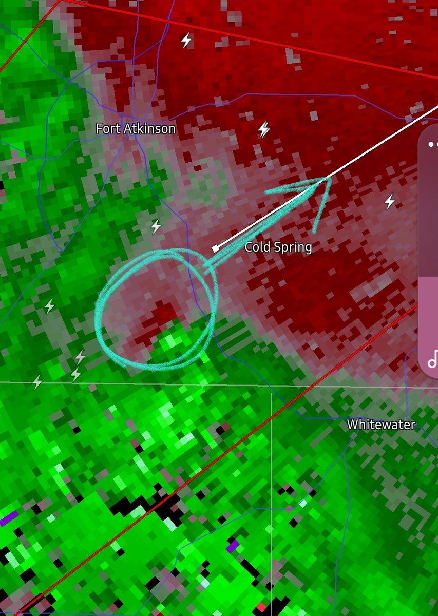 Seeing some broad rotation heading towards Coldspring. 
#wiwx