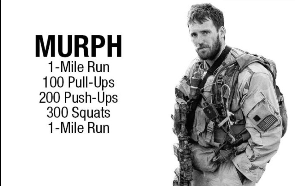 Special Memorial Day Monday Murph @F3_Smokehouse @F3LexSC 6AM at B&L high-school come do the harder thing and remember those that make the ultimate sacrifice .
