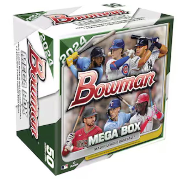 Who wants a 2024 Bowman Baseball Mega Box? 

- Follow @CardPurchaser
- Like this post

Winner drawn 5/28 at 9pm central. US shipping please! I will not send links in DM. If your account reposts more giveaways than you have interactions on hobby twitter you are not eligible to