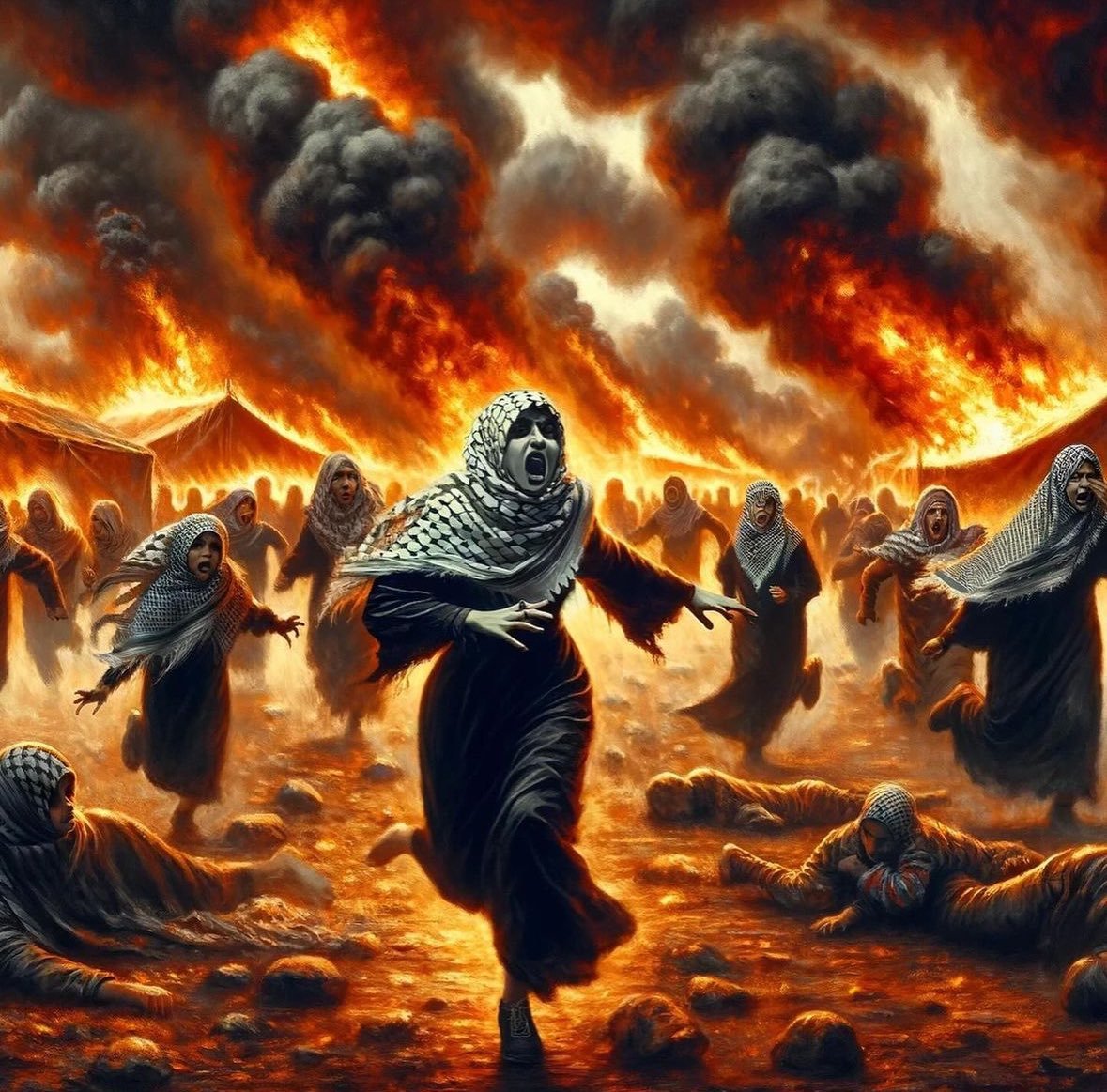 Bu fotoların aynısını size yaşatacağız o çocuğu, peygamber katili soykırımcılar!
Az kaldı.
Vallahi az kaldı.

#RafahOnFire