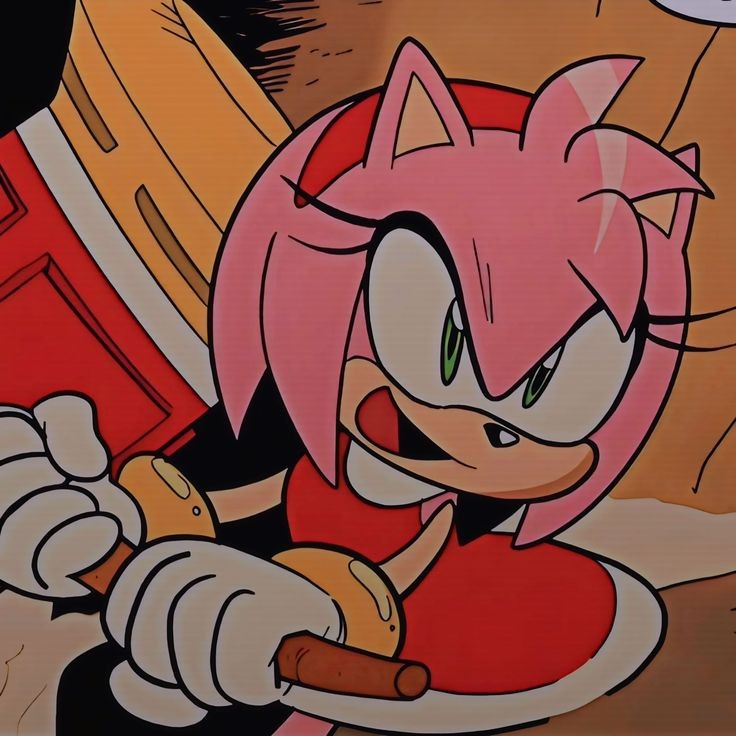Algo que me encanta de la actual Amy es que si bien sigue sintiendo cierto amor por Sonic también tiene una personalidad única y no solo siendo la chica que sigue al héroe porque lo ama, aunque siento que esto sería aún mejor si explicarán como paso esto. #SonicTheHedgehog