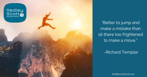Don't be afraid to take a chance - the only way to grow is to take a leap of faith. #careergrowth #risktaking #accountingcareers
