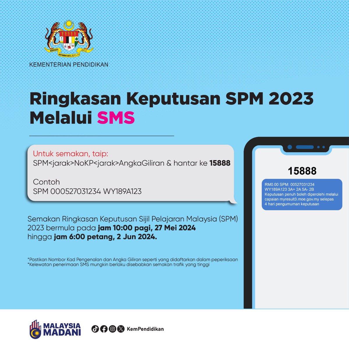 JaPenWPKL's tweet photo. #keputusanSPM #resultSPM #resultSPM2023 #youarethebest #KLCeria #CMSWPKL https://t.co/bnEKMAR6jc