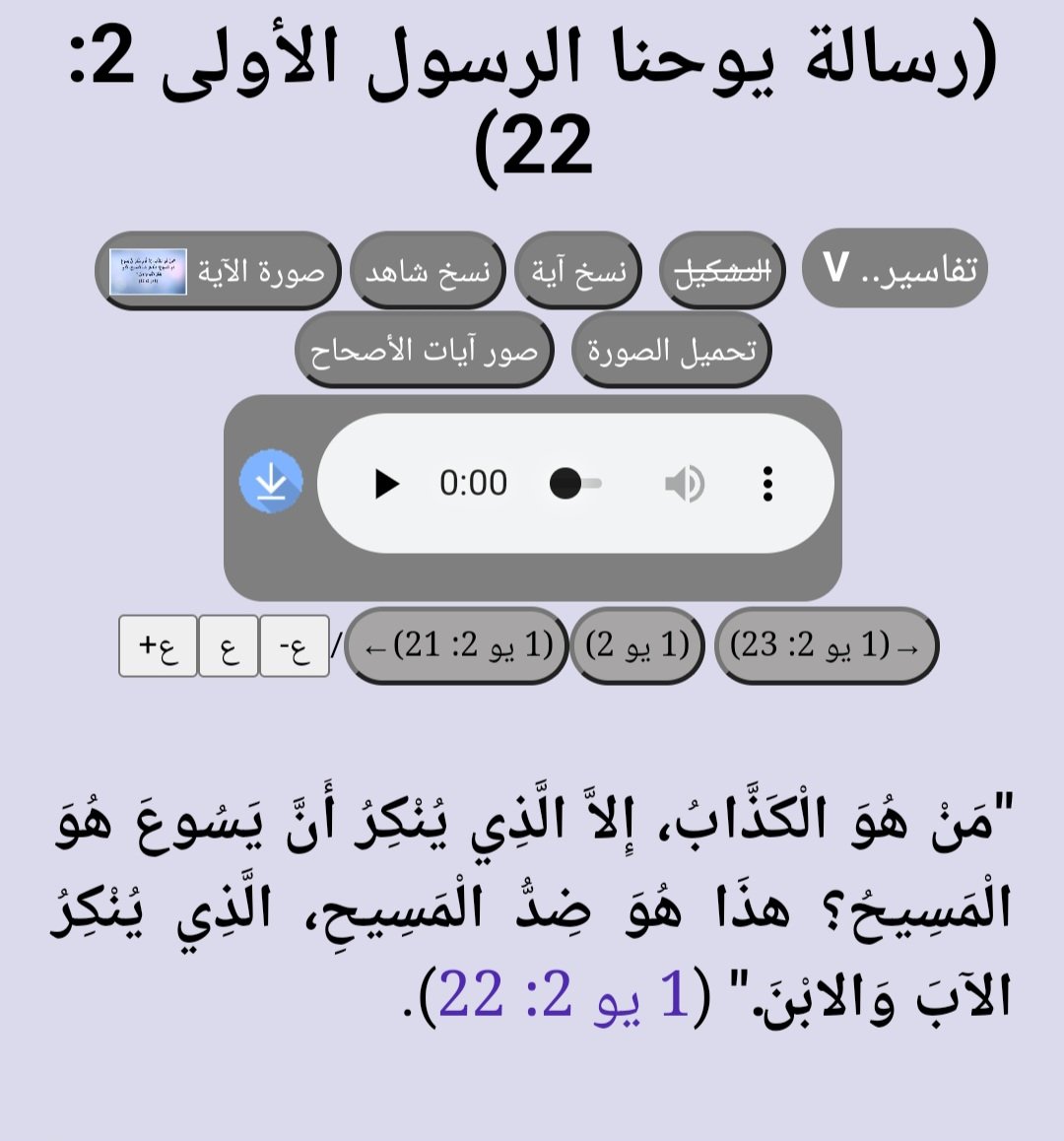 الكذاب والنبي الدجال هو الذي ينكر ان المسيح يسوع هو ابن الله الحي.