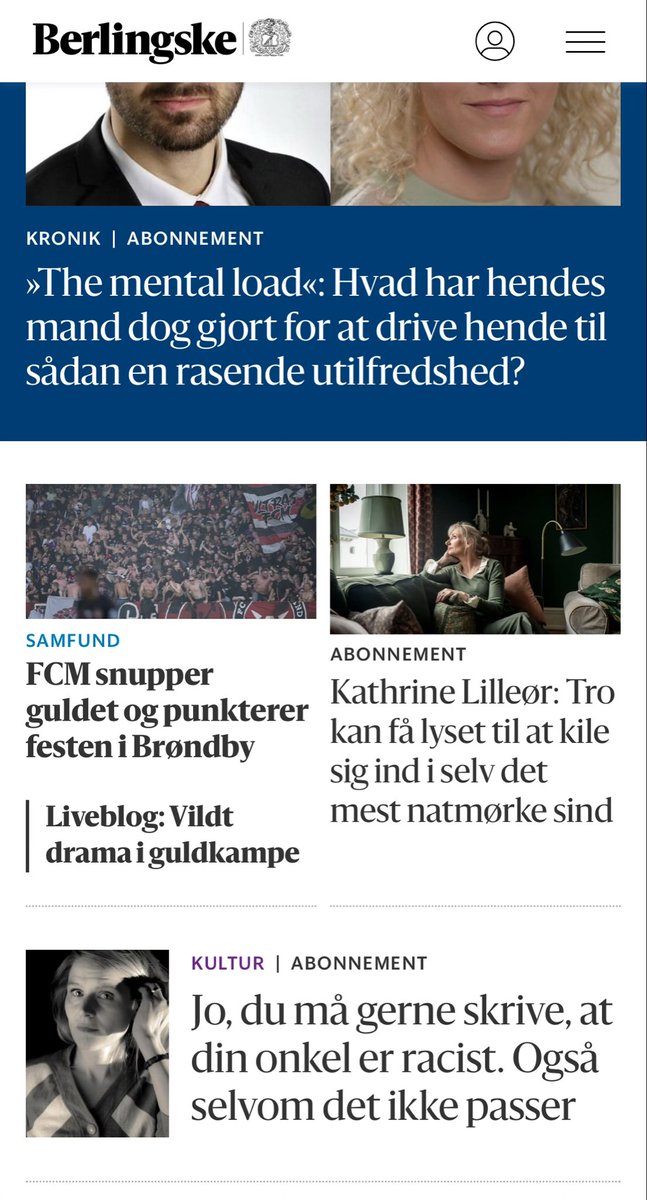 Gad vide om nyheden om en nykåret mester af Superligaen var endt som historie nr. 23 på <a href="/berlingske/">Berlingske</a>, hvis det havde været en østdansk vinder?
Anyways… Jeg går egentlig ikke op i fodbold. Det er bare så påfaldende.