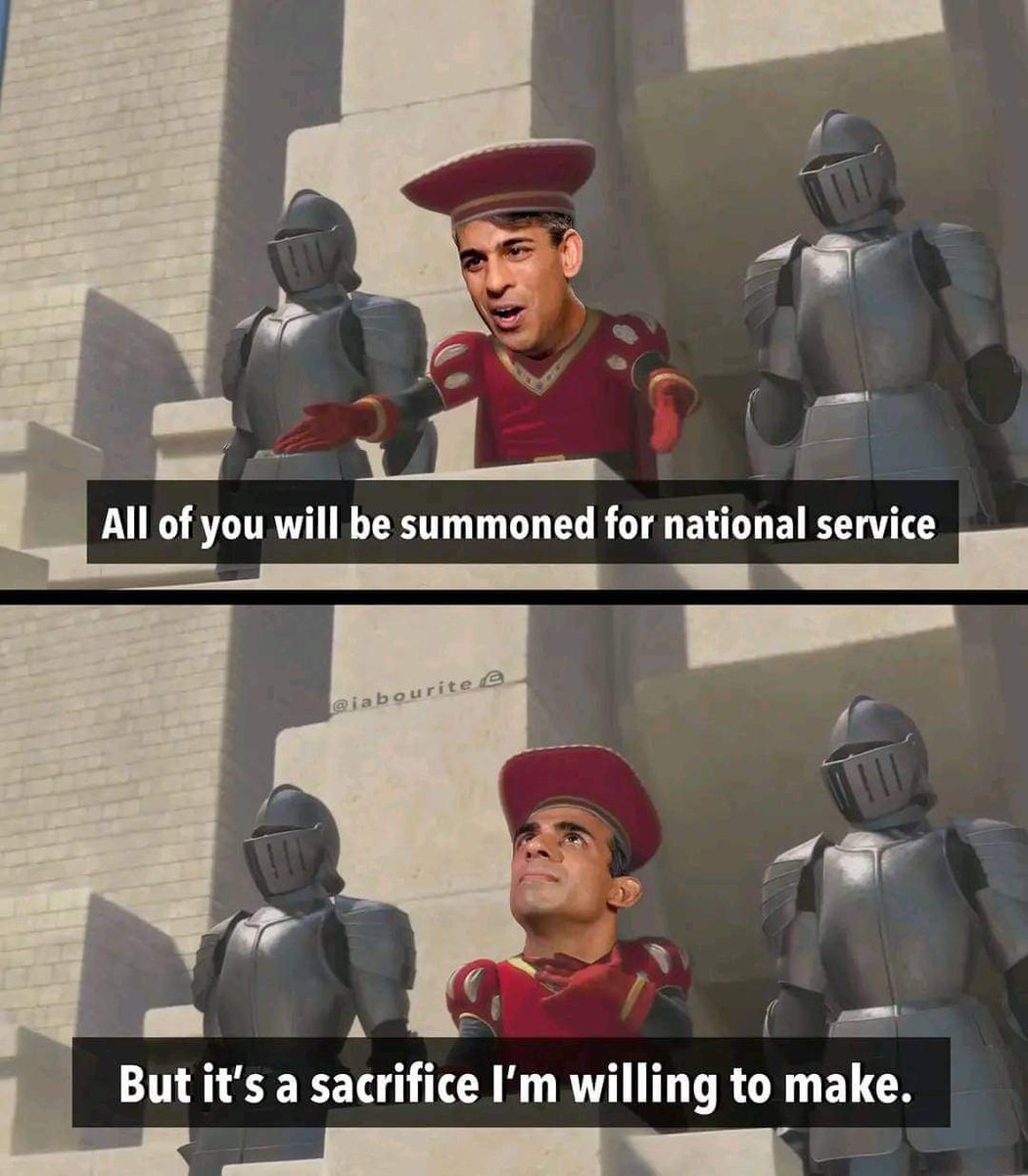 Sentient4Truth's tweet photo. @RishiSunak 
What about you @AlboMP @RichardMarlesMP
Will you conscript our young people for manufactured wars? #auspol https://t.co/gsETR3d0yQ