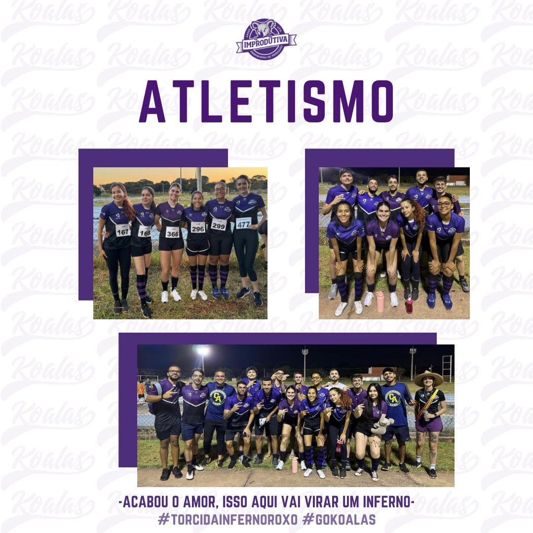 improdutiva's tweet photo. o Koalinha com mais um dia de inter e cheio de orgulho desses atletas 🥹🥰
Team Koala entregou muito 💜🐨
#gokoalas
#improdutiva
#omaiorinter2024 https://t.co/nnRgnoSrUU