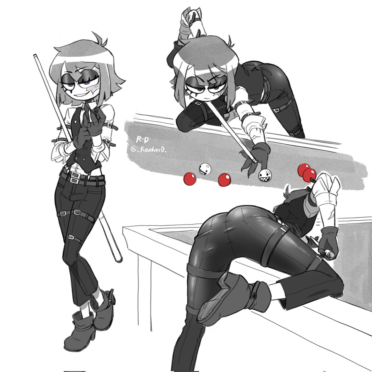 _RevolverD_'s tweet photo. bu-but.... but... BUTT!

Casino Enterprises AU by @Selien_09 https://t.co/jf64PtJoYh