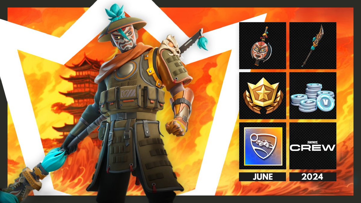 FORTNITE JUNE CREW PACK GIVEAWAY TO ENTER: - Repost - Follow me Ends at release, good luck! Image credit: @theSh1mmy