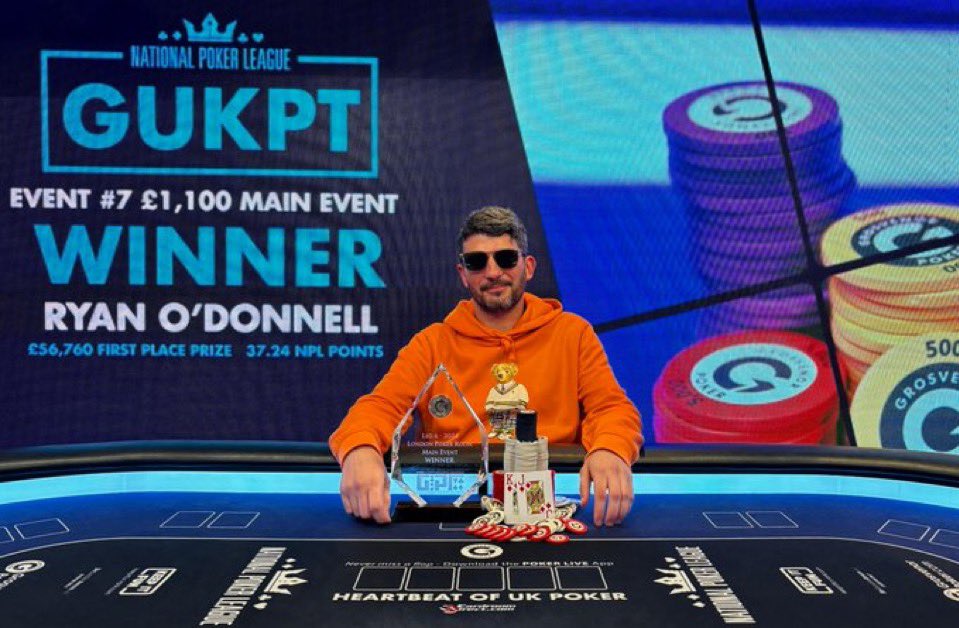 Enjoyed the main event with <a href="/GrosvenorPoker/">Grosvenor Poker</a> managed to take 1st place. Obviously a lot of luck to win any tournament but enjoyed the learning experience as still haven’t played a tonne of live, getting some good results under my belt, the future is bright. Thank you to all the