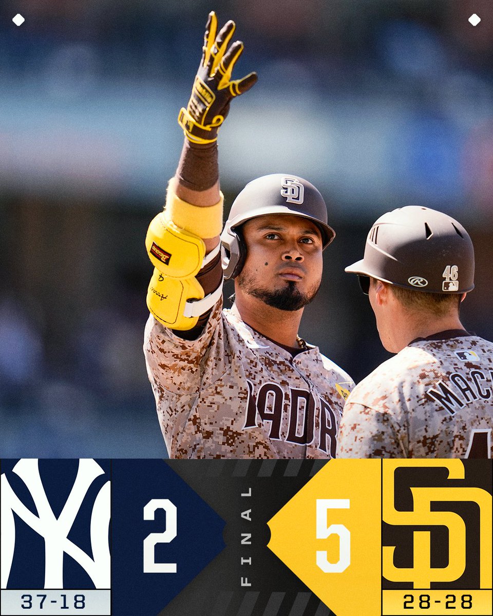 The @Padres take the series finale against the Yankees.